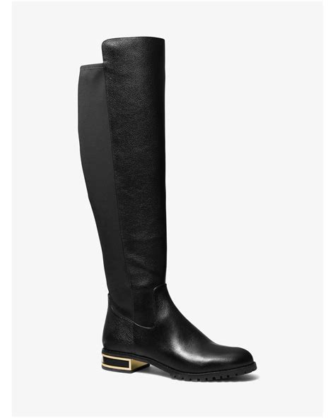 michael kors alicia leather over-the-knee boot|michael kors bromley wedge boot.